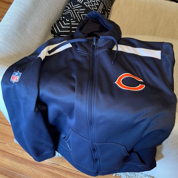 Nike Other - Nike NFL Therma-fit Chicago Bears Full-zip hoodie